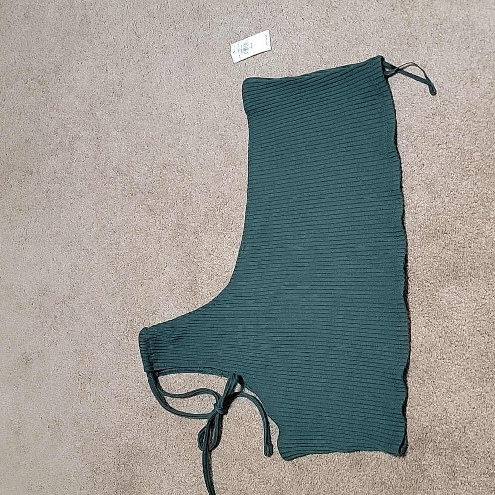 Aerie Ribbed one Shoulder Crop Top